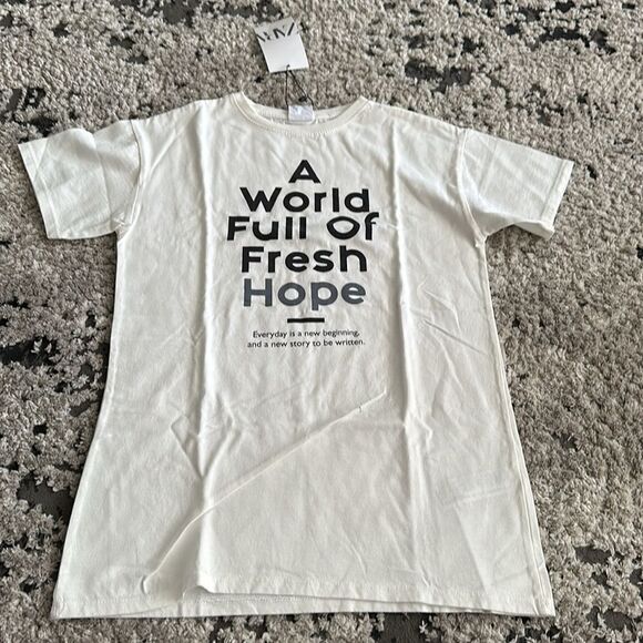ZARA Kids | White | TEXT T-SHIRT - Picture 5 of 5